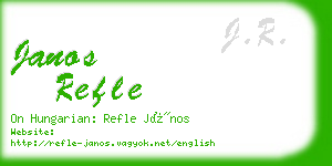 janos refle business card